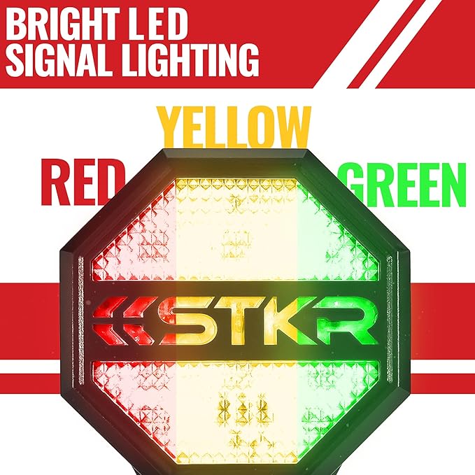 STKR Garage Parking Sensor – Adjustable Ultrasonic Car Stop Assistant with Red/Yellow/Green LED Display – Set Stop Distance 6