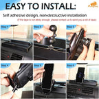 Aunginsy Center Console Dash Storage Tray with Mobile Phone Holder Compatible with Hummer H3 2005-2009, Car Dashboard Multi-Functional Phone Mount Storage Box Dash Organizer Tray Insert Accessories
