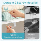Vtopmart 8 Pack 12in Height Shelf Dividers for Closet Organization, Clear Plastic Closet Shelf Dividers of Upgrade Height for
