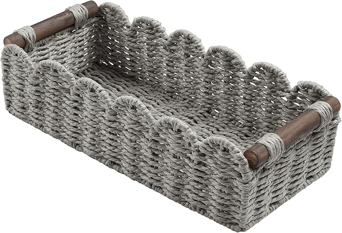 Toilet Paper Storage Basket Bathroom Counter Organizer Wicker Baskets for Organizing Cute Basket for Bedroom Nursery Room Kit
