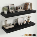 Fun Memories 12" Deep Floating Shelves for Wall, 36" W x 12" D Floating Shelves, Long Wood Floating Wall Shelf for Living Roo