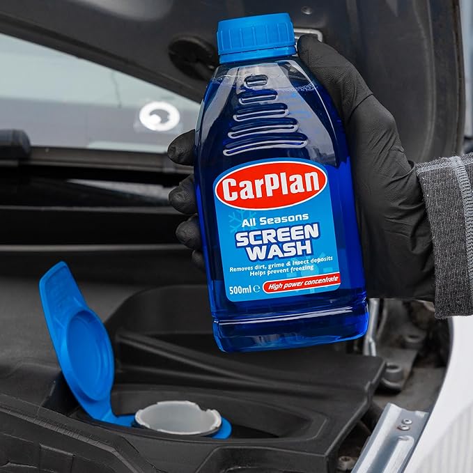 CarPlan Winter Essentials Kit, 4 Piece Set - Ice Scraper, De-Icer Spray, Windshield Washer Fluid & Window Demister Pad