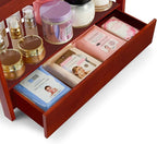 Sorbus Bamboo Bathroom Counter Organizer – 2-Tier Shelf with Hidden Drawer for Vanity, Matcha Station, Bathroom Sink Organize
