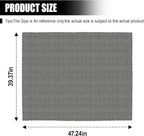 Car Roof Non-Slip Rug Pad, 47'' x 39.4'' Automotive Roof Carrier Bag Protective Mat, PVC Vehicle Cargo Bag Liner, Auto Roof Top Rack Accessories for Car, SUV, Truck and Home (Black)
