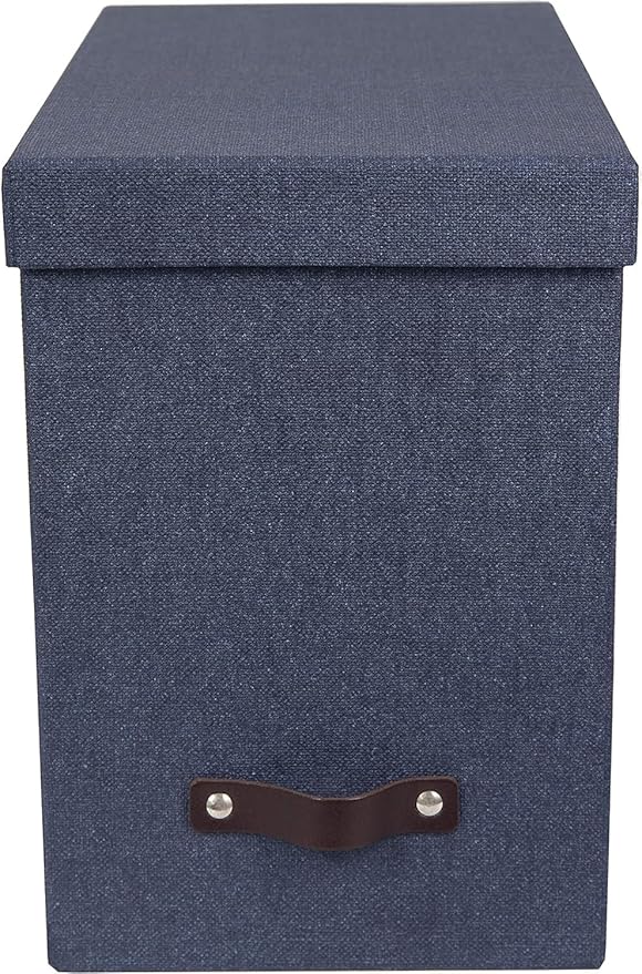 Bigso John Desktop File Box - Storage Solution and Document Organizer for Important Paperwork - Durable Hanging File Box with