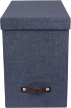 Bigso John Desktop File Box - Storage Solution and Document Organizer for Important Paperwork - Durable Hanging File Box with
