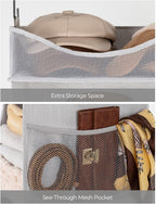 StorageWorks Hanging Closet Organizer, 3-Shelf Hanging Closet Shelves with Top Shelf, 15 ¾"W x 12" D x 31" H, Extra-Large Spa