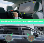 2019-2024 RAV4 Window Shades -Car Window Shade for Baby and Driver, Breathable Mesh Car Privacy Curtains for Side Windows, UV Protection and Heat Insulation for Road Trips, Napping