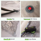 Vacbird 9 Pack Travel Vacuum Storage Bags with USB Electric Pump, Carry-on Size Space Saver Bags for Clothes and Clothing Tra