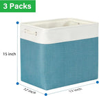 Bidtakay Extra Large Storage Baskets for Shelves 3 Pack Fabric Storage Bins for Organizing Linen Collapsible Organizer for Cl