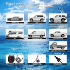 New Features Forward and Reverse Parking sensors, Option to Measure Distance in inches, bidirectional Display Option, and Customizable Digital Direction 18 Color Probes to Choose from(Livid Grey)