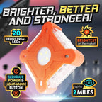 MARCALA Emergency Lights for Vehicles 3-Pack | LED Road Flares | Flares Emergency Road | LED Emergency Flares Include Batteri