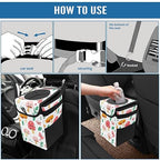 Car Trash Can – Multi-Purpose, Lightweight and Portable with Durable Water-Resistant Coating, No Installation Required, Practical and Ample Capacity, Variety of Colors.Mushroom