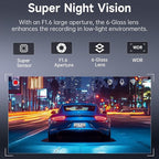 Dash Cam Front and Rear, 2.5K+1080P Dual Dash Camera for Cars, Ecomoment Car Camera with 1.47" IPS Screen, Built-in Wi-Fi, 17