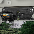 Car Visor Organizer with Coin Pouch, MOLLE Sun Visor Organizer for Cars, Trucks, SUVs, Zipper Pouch Car Accessories for Women Men