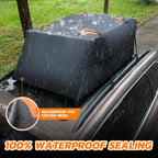 DNA Motoring Car Rooftop Waterproof Bag, 17 Cubic Feet Waterproof Car Roof Luggage Bag, Heavy Duty Car Roof Cargo Carrier Bag, Car Roof Bag, w/ 4 Reinforced Straps, TOOLS-00422