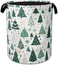 Christmas Tree Laundry Basket Woodland Collapsible Laundry Hamper Clothes Toy Storage Bin for Bathroom Bedroom Room Decor 16"