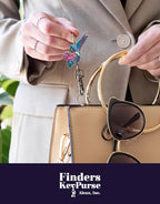 Women’s Bag Charm Key Finder, Car Keychain Hook, Cute Purse Organizer & Tote Bag Accessories, Gifts for Mom - Original