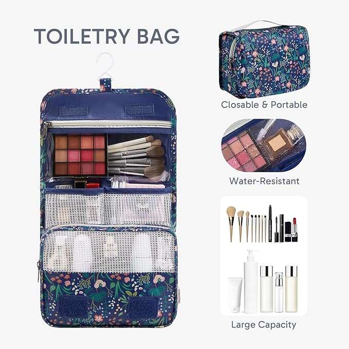 10 Set Packing Cubes for Travel, Gifts for Women Mom,Anti-Tearing Suitcase Organizer for Luggage with Shoe & Hanging Toiletry
