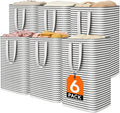 Lifewit 6 Pack Laundry Basket 80L Each, Collapsible Clothes Hamper with Reinforced Handles, Freestanding Waterproof Design fo