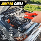 Nilight Car Emergency Kit with Jumper Cable Air Compressor Tire Repair Essential Tools First Aid Alligator Connector Electric