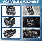 Deosk Trunk Organzier and Storage with 6 Big Pocket,Car Accessories for Women/Men 50L Waterproof Polyester for