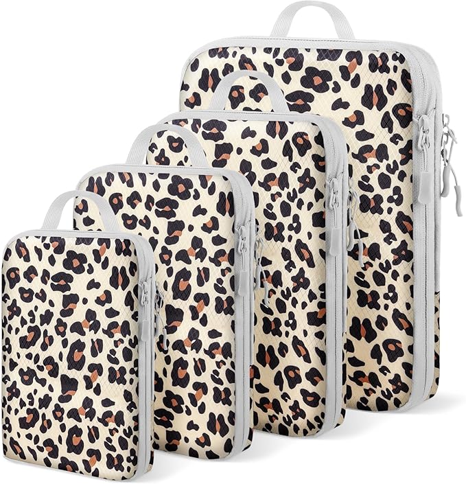 4 Set Compression Packing Cubes For Travel Bags Organizer For Luggage Suitcase Organizer, Compression Bags For Travel Accesso