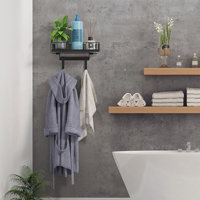 ORLESS Ironing Board Hanger Metal Wall Mount Iron and Ironing Board Holder, Laundry Room Decor and Storage with Large Storage