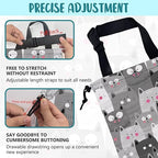 Car Garbage Bag Cute Grey Cats Drawstring Car Trash Bag Hanging for Back Seat with Adjustable Buckle Canvas Vehicle Trash Can Easy-to-Install