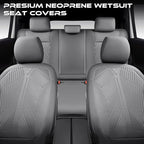 CAR PASS Waterproof Car seat Covers Full Sets Neoprene Wetsuit, All-Weather Non-Slip Durable, Universal Fit for SUV Sedans Tr