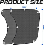 Pacify 2 Pcs Semi Truck Window Shades with Suction Cups Side Window Sun Shades UV Protection Semi-Truck Interior Accessories Curtains for Freightliner Cascadia 23.6x21.6inch