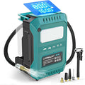 5X Faster Tire Inflator Portable Air Compressor, 160PSI Cordless Air Pump Compatible with Makita 18V Battery with Digital Pressure Gauge, LED Light, Deflator & Auto Shut-Off for Car, Motorcycle, Truck