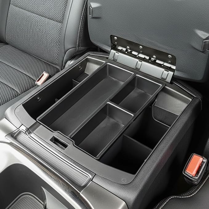 Vehicle OCD - Lower Center Console Organizer Tray for Dodge RAM 1500 (2009-18), RAM 2500/3500 (2010-18), RAM 1500 Classic (2019-24)(full console w/bucket seats ONLY) - Made in USA - SLX131