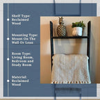 BARNWOODUSA Throw Blanket Ladder – Fully Assembled Reclaimed Wood – Rustic Decorative Ladder for Towels, Quilts, & More – Per