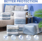 6 Pack Vacuum Storage Bags, Jumbo Cube 31x40x15 Inch, Extra Large Vacuum seal Bgas for Comforters, Blankets, Pillow, Quilts, 