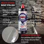 menzerna Premium One Step Gelcoat Polish 32oz I Marine Compound to Remove Scratches & to Provide a Glossy Finish I Boat & Caravan Polish I Heavy & Medium Cut + Finish All in one