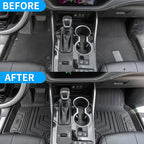 Bomely Floor Mats Compatible with 2020-2026 Toyota Highlander 3 Row Liner TPE All Weather 2025 7 Seats Highlander Accessories (2020-2026,Floor Mats)