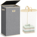 SOLEDI Laundry Hamper with Lid 100L Large & Tall Collapsible Laundry Basket, Clothes Hamper with Bag Removable Easy to Carry,