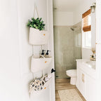 OrganiHaus White 3-Tier Wall Hanging Baskets for Organizing, Hanging Storage Basket, Over the Door Basket Organizer, Wall Mou