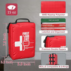 Compact First Aid Kit for Emergency - Basic Emergency Kit for Dorm,Hiking, Backpacking, Camping, Traveling, and Cycling -Smal