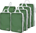 6 Set Compression Packing Cubes, Suitcase Organizer, Lightweight Travel Essentials, Compression Bags For Travel Accessories L