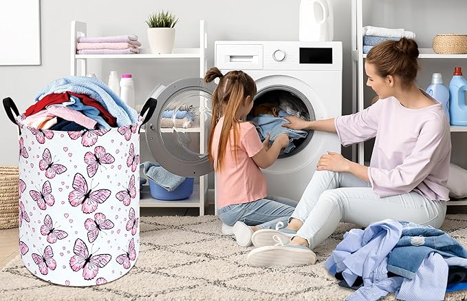 Round Laundry Basket Storage Bins Nursery Hamper Gift Baskets for Home,Office,Home Decor