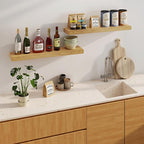 Fun Memories Floating Shelves for Wall, 36Inch Floating Shelves Set of 2, Hanging Shelf with Invisible Brackets, Bathroom She