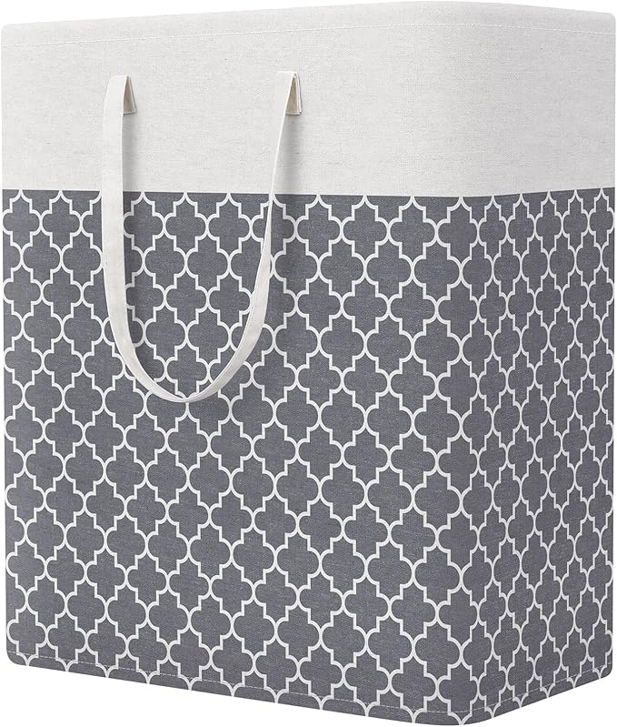 StorageRight Laundry Basket Hamper Large Collapsible Laundry Hamper with Easy Carry Handles，Freestanding Clothes Hampers for 