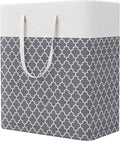 StorageRight Laundry Basket Hamper Large Collapsible Laundry Hamper with Easy Carry Handles，Freestanding Clothes Hampers for 