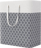 StorageRight Laundry Basket Hamper Large Collapsible Laundry Hamper with Easy Carry Handles，Freestanding Clothes Hampers for 