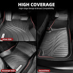YITAMOTOR Floor Mats & Cargo Mat Compatible with 2024 2025 2026 Subaru Crosstrek & Impreza, All Weather Protection TPE Waterproof Non-Slip Car Floor Liners 1st & 2nd Row Set Accessories Black