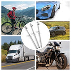 Tallew 40 Pack Dual Head Tire Pressure Gauge Heavy Duty Air Pressure Tire Gauge for Auto Truck Car RV Van Gage Range 10-150PSI, 1-10Bar (Silver)