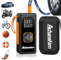 P9 Tire Inflator Portable Air Compressor, Dual Power, 150PSI Cordless Air Pump for Car Tires, Digital Gauge & Auto Stop, Small Air Compressor for, Bicycle, Motorcycle, Ball