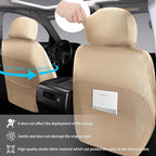 NS YOLO Leather Car Seat Covers,Universal Fit for Most Cars,SUVs and Sedans,Waterproof Luxury Leatherette Cushions, 5 Seats P